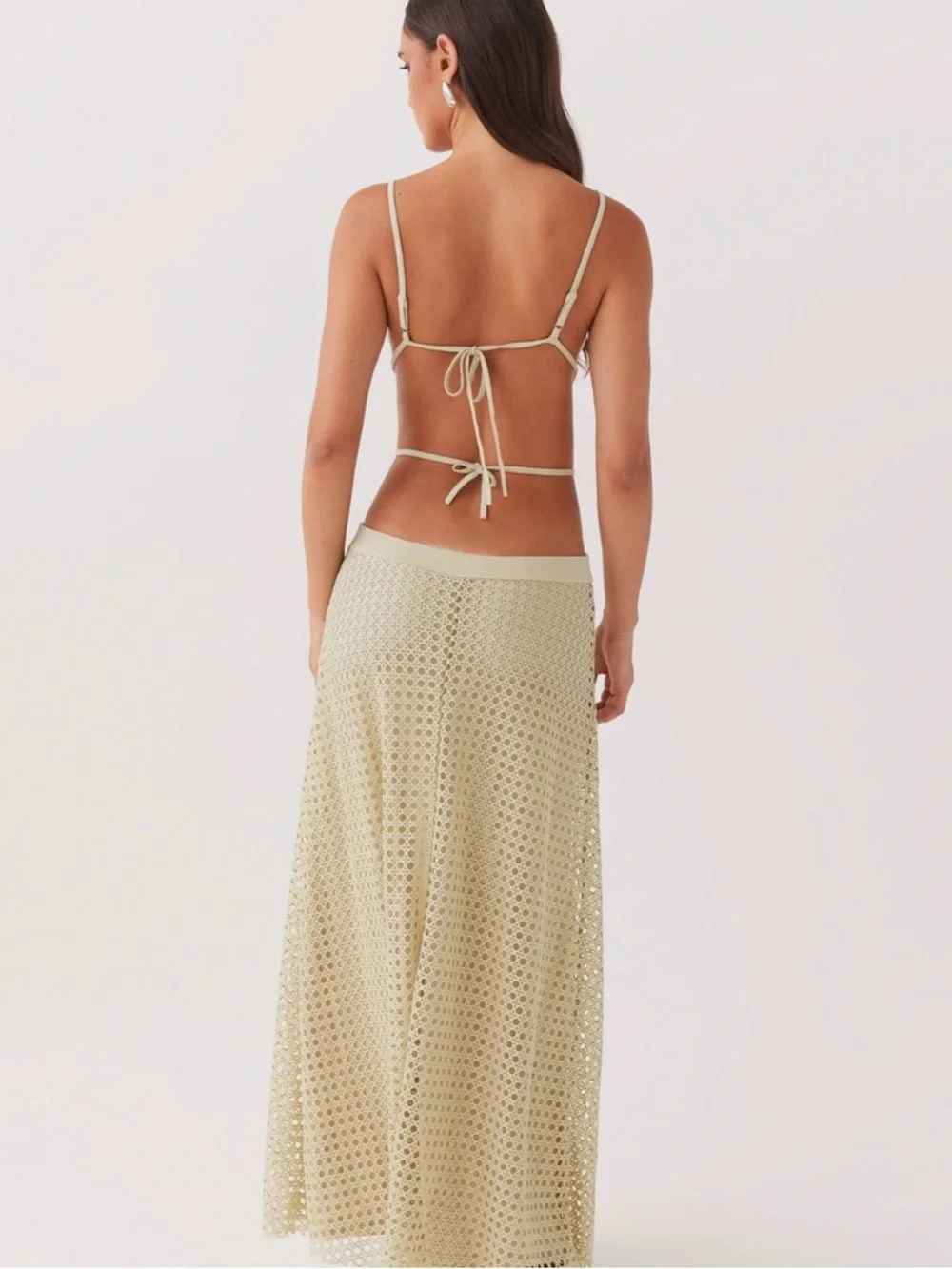 Peppermayo Sage Green Cutout Enchanted Melodies Maxi Dress 2 - Picture 4 of 8